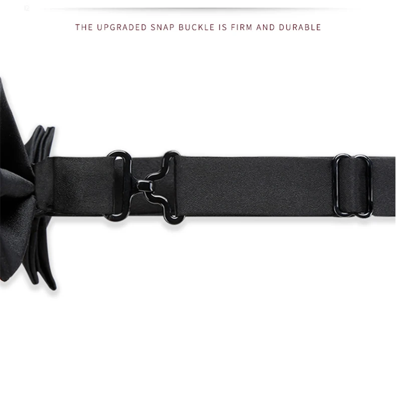 2021 Designer Brand Black Luxury Bowtie For Men Top Quality Groom Wedding Party Butterfly Bow Tie Set Pocket Gift Box