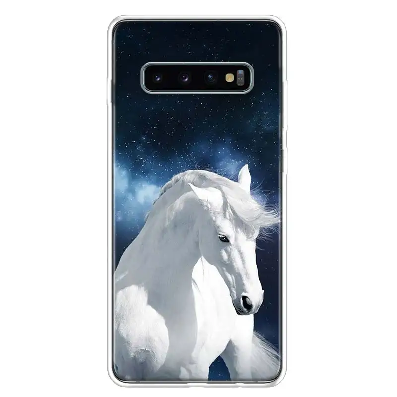 Horse чехол с изображением животного чехол для телефона для samsung Galaxy S10+ Note 10 9 8 S9 S8 J4 J6 J8 плюс S7 S6 корпус под плетенную сумку - Цвет: TW144-6
