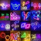 Светодиодный неоновый светильник в форме фруктов, настенный неоновый светильник для ресторана, подвесной светильник для вечерние НКИ, свадьбы, магазина, дня рождения, украшения дома