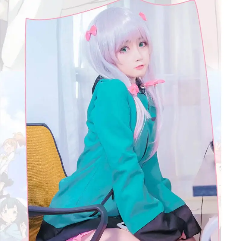 Новый аниме &quotEromanga Sensei&quot Косплэй костюмы Izumi Sagiri розовая пижама с принтом синей