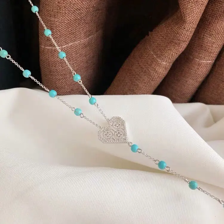 Модные очаровательные стерлингового серебра копия 1:1 любовь Камень