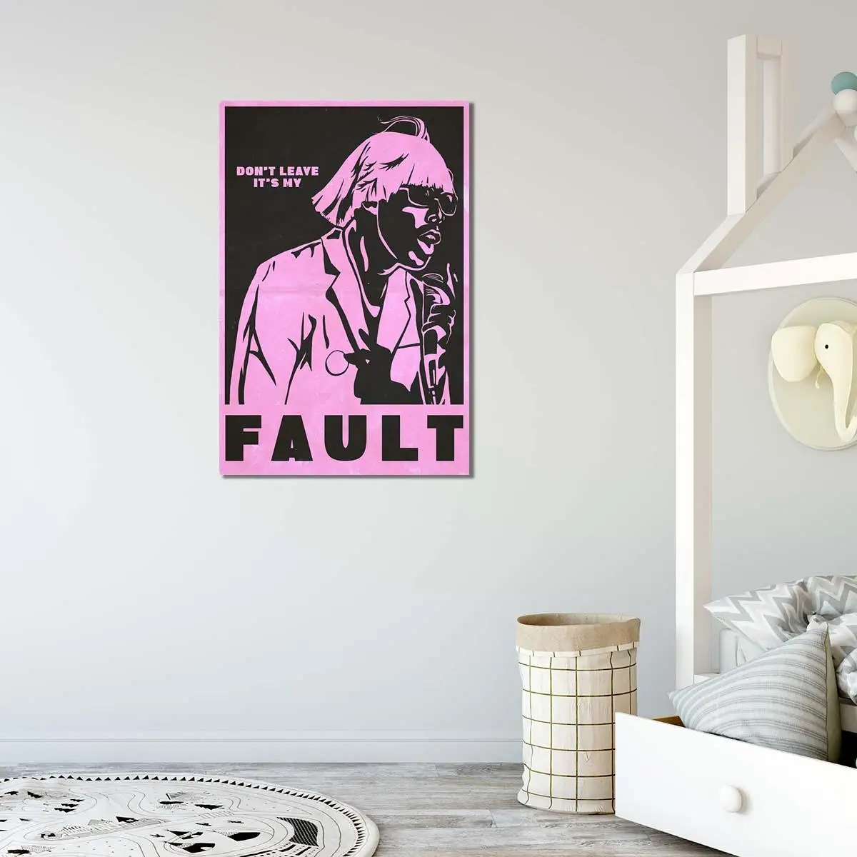 

Modern Art Poster Tyler The Creator Stencil Painting Printed on Canvas Home Decor Wall Art Pictures for Living Room