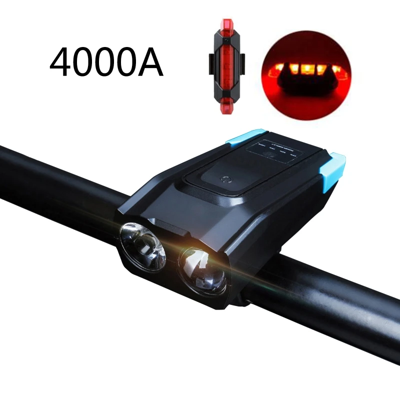 

USB Rechargeable 800Lumen LED Bicycle Headlight Cycling Bike Headlight with Horn