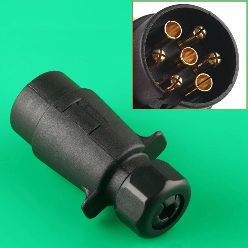 7-контактный сменный пластиковый прицеп фургон буксировочная электрика вилка 12 В