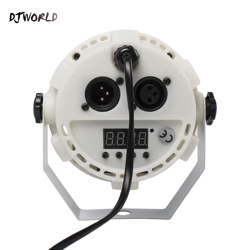 DJworld беспроводной пульт дистанционного управления светодиодный плоский пар 12x3 Вт RGBW освещение белый корпус фиолетовый цвет для DJ Диско Музыка концертный бальный бар