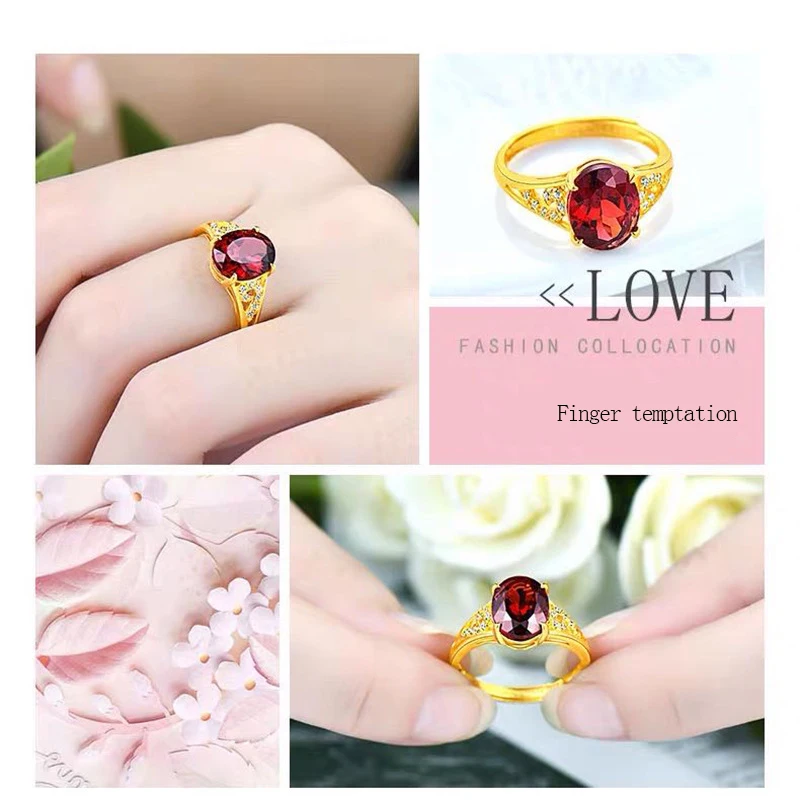 Романтические милые стильные кольца с кристаллами регулируемые женские