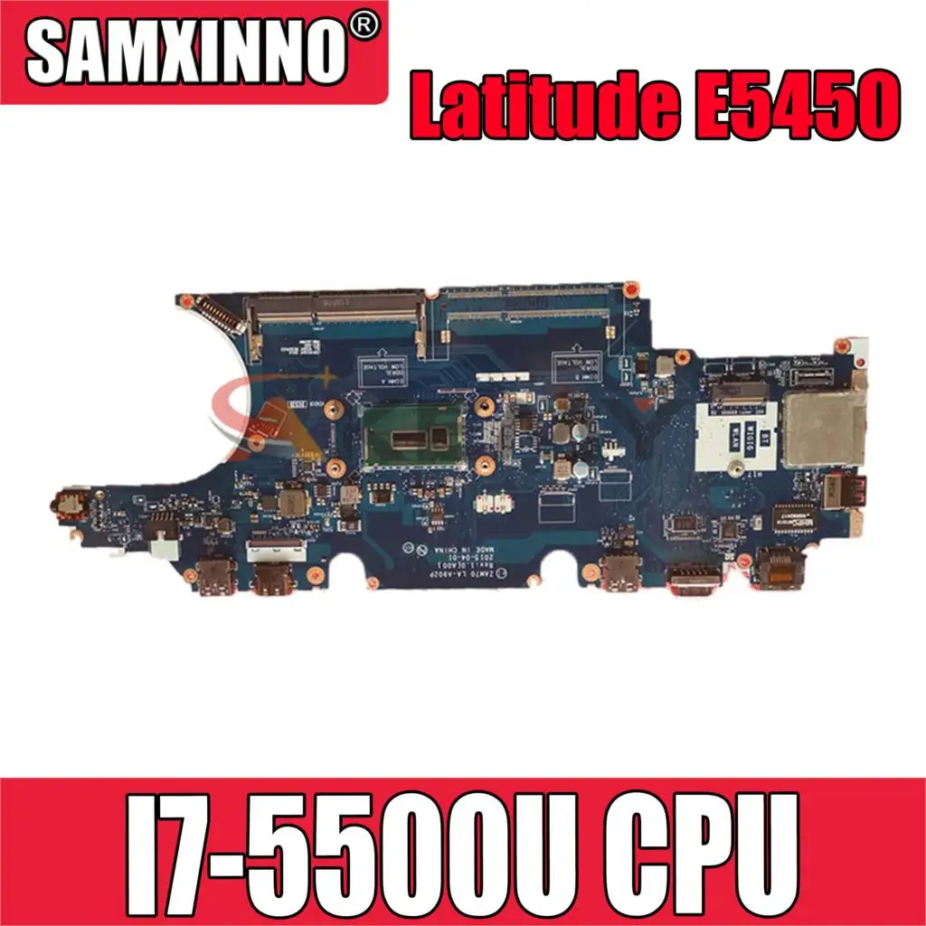 

Original laptop Mainboard For DELL Latitude E5450 I7-5500U CN-0CNFRG 0CNFRG LA-A901P SR23V DDR3 MOTHERBOARD
