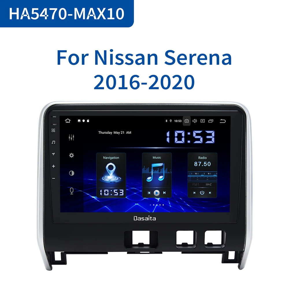 Dasaita 10 2 "IPS сенсорный экран автомобильный Android 0 Радио 1 din для Nissan Serena C27 GPS