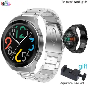 Сменный ремешок для часов BEHUA, нержавеющая сталь 22 мм, для huawei watch gt 2e, браслет для Amazfit GTR 47 мм
