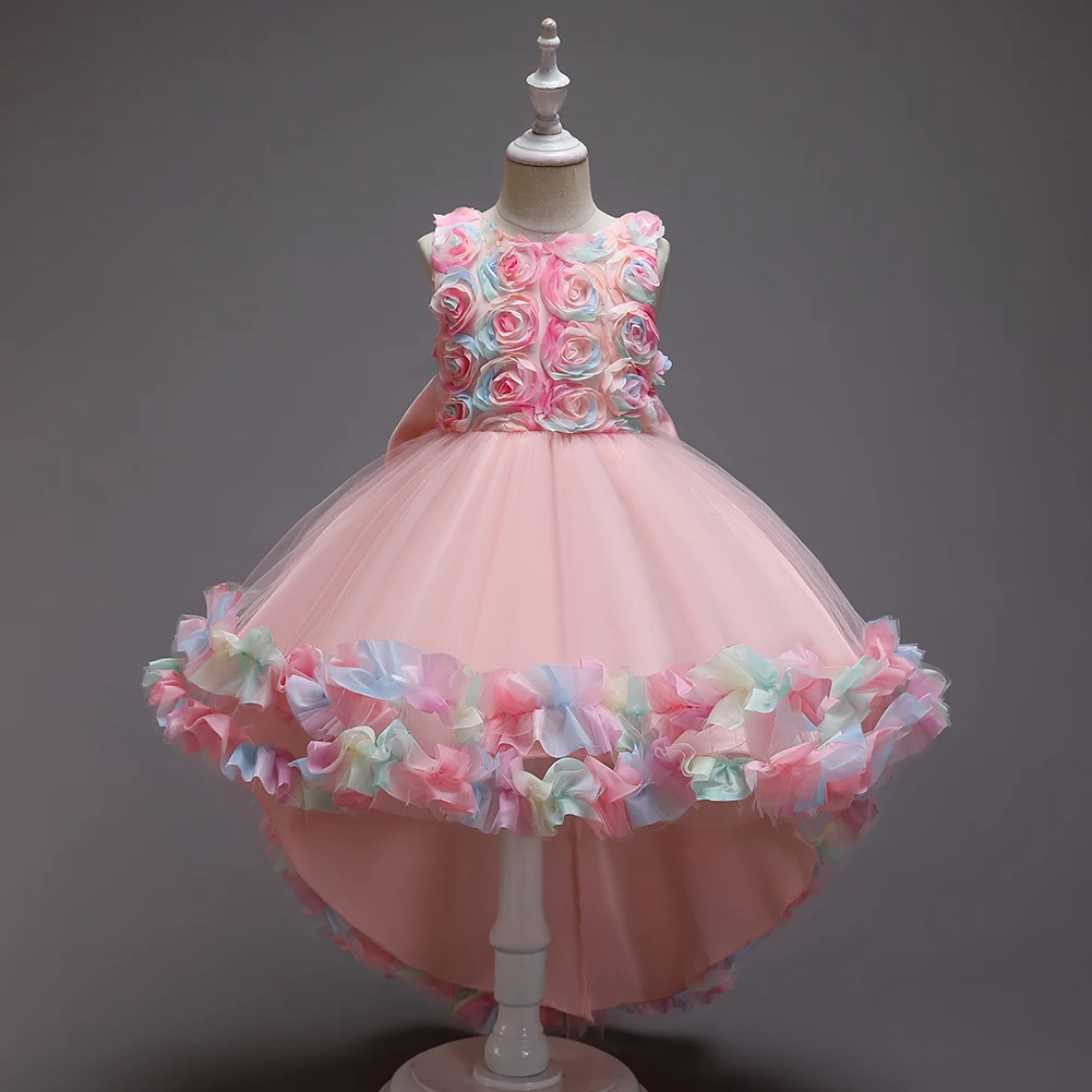 Girl Dress Kids Elegant Flower Evening Gown Princess Dresses Child Wedding Clothes Baby 2 3 4 5 6 7 8 9 10 Year Children | Детская