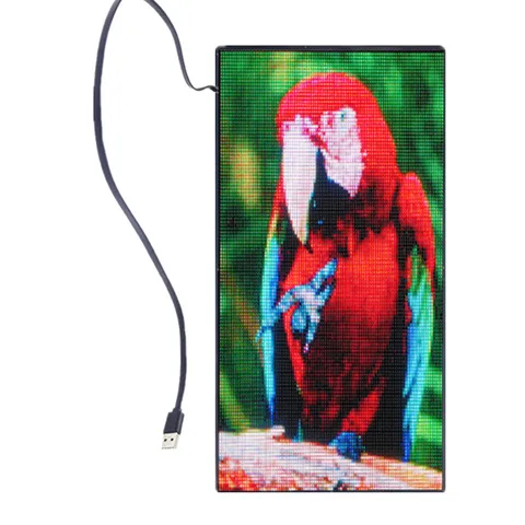 P3mm 39x20cm Rgb полноцветный СВЕТОДИОДНЫЙ знак рюкзак, панель дисплея, 5v программируемый через Bluetooth прокрутка анимационный текст автомобиля, светодиодный экран