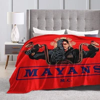 mayans m c ultra soft throw blanket flannel light weight fuzzy warm throws for winter bedding couch sofa
