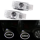 Светодиодный светильник для двери автомобиля, лазерный проектор с логотипом, лампа для Mercedes C CLK SLK Class W203 W208 W209 R171 W240, приветственный светильник