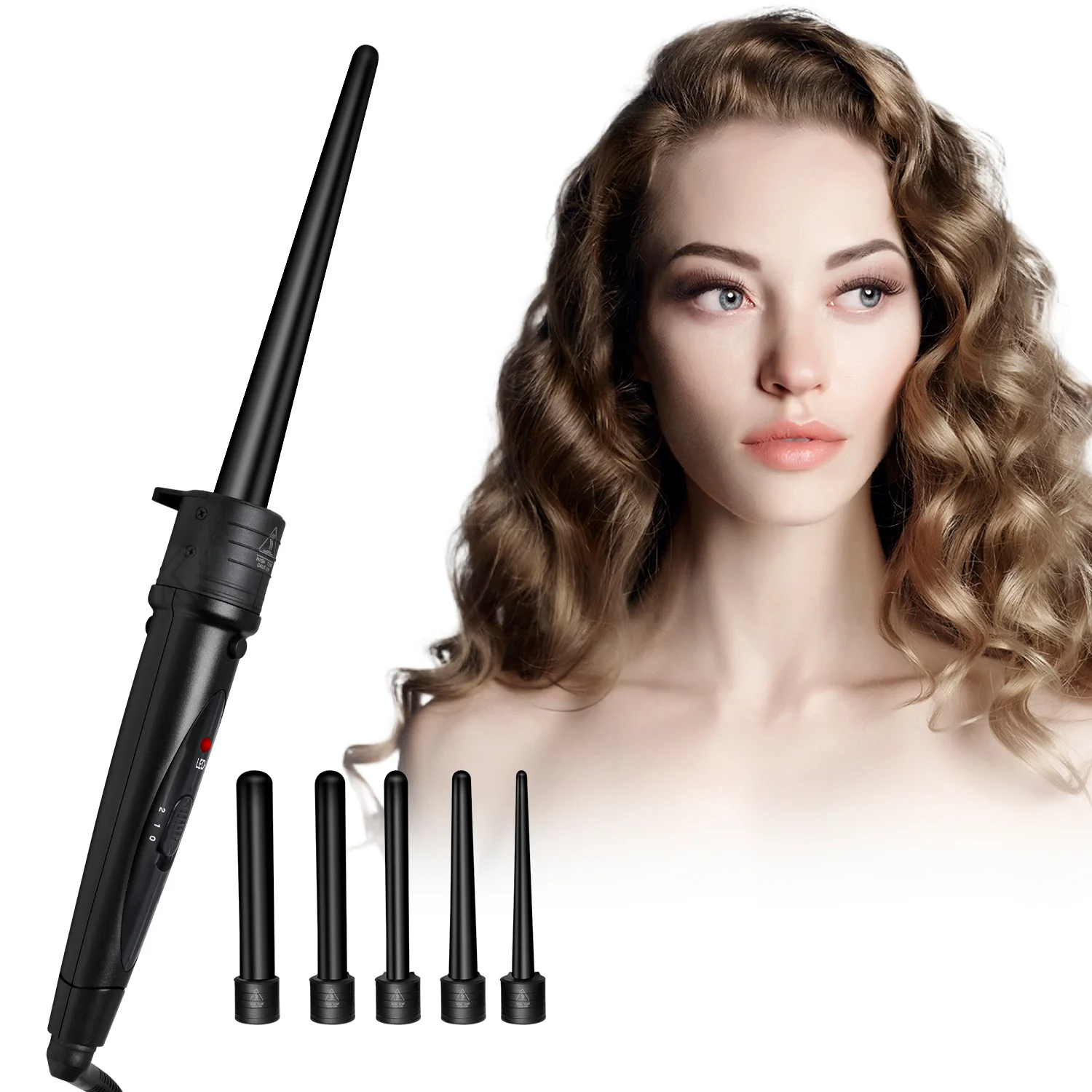 Щипцы для завивки волос 5 в 1 профессиональная плойка со сменным керамическим