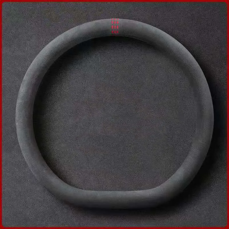 Замшевый чехол на руль для Tesla 3 модель S X 38 см универсальный Противоскользящий и