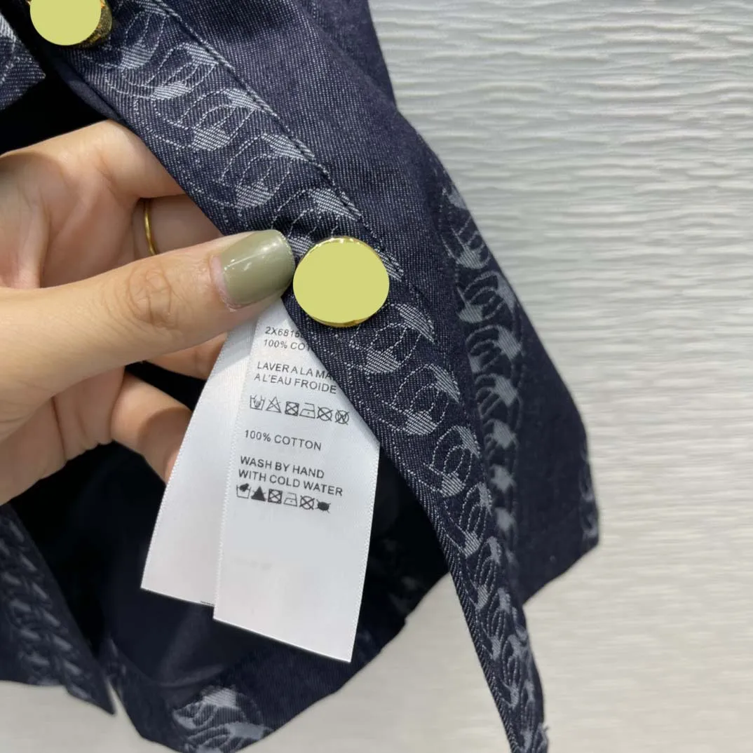 

Runway Design Circle Print Dresses for Women Summer New 2021 O-neck Short Sleeve Dark Blue Dress Single Breasted Lace Up Dresses