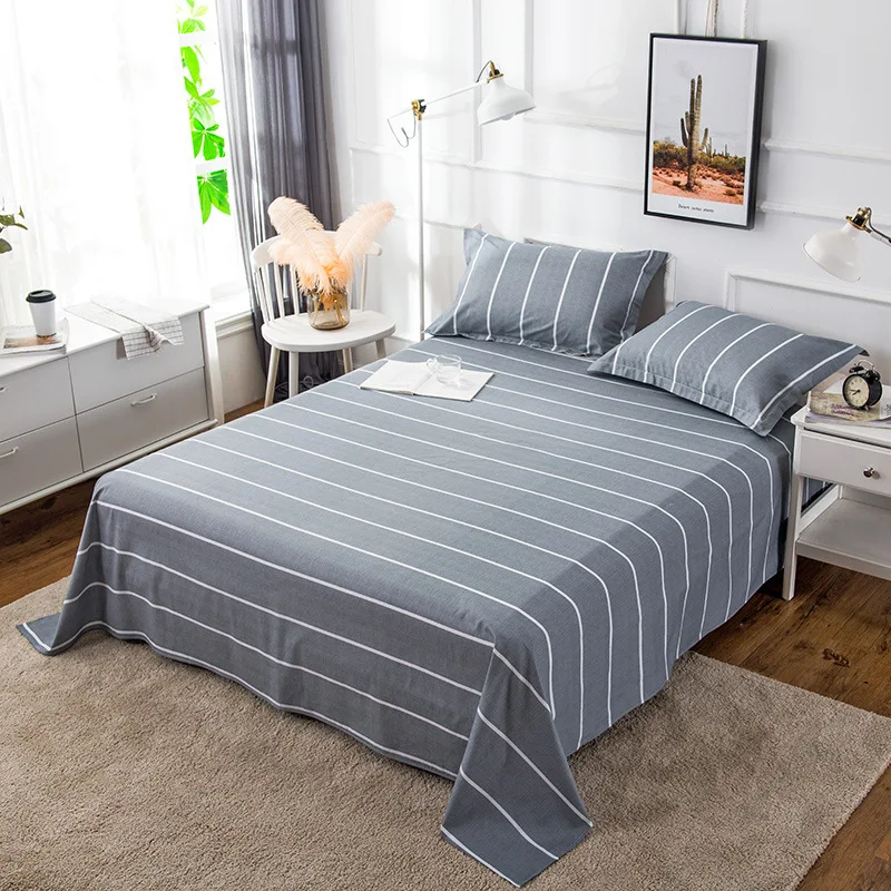 Простыня из 100% хлопка с геометрическим рисунком для детей и взрослых простыни