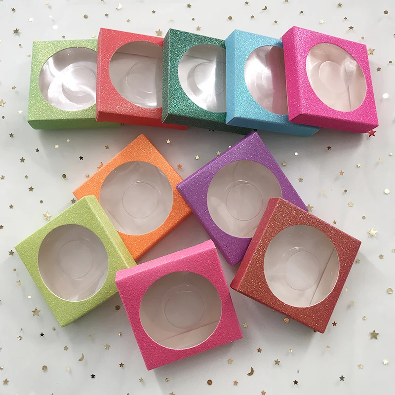 25 мм норковые ресницы на заказ упаковка пустая блестящая квадратная бумажная