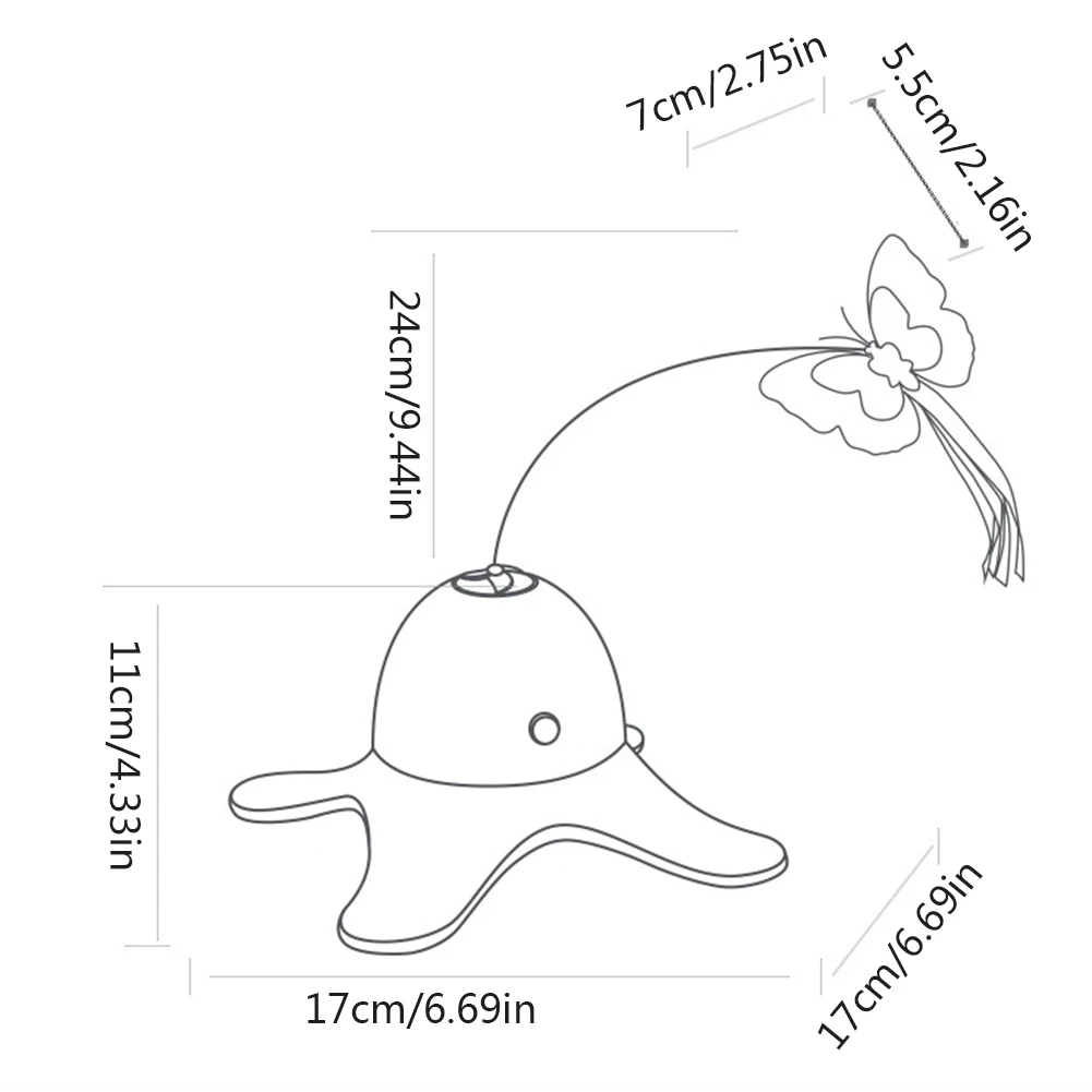 

Butterfly Cat Toys Funny Exercise Toy Electric Rotating Kitten Toys With Butterfly Boring Interactive Cat Dog Butterfly Pet Toys
