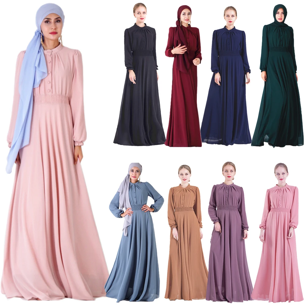 "Женское длинное платье макси, кафтан из Дубая в мусульманском стиле, длинвечерние коктейльное платье в арабском стиле джилбаба, мусульманс..."
