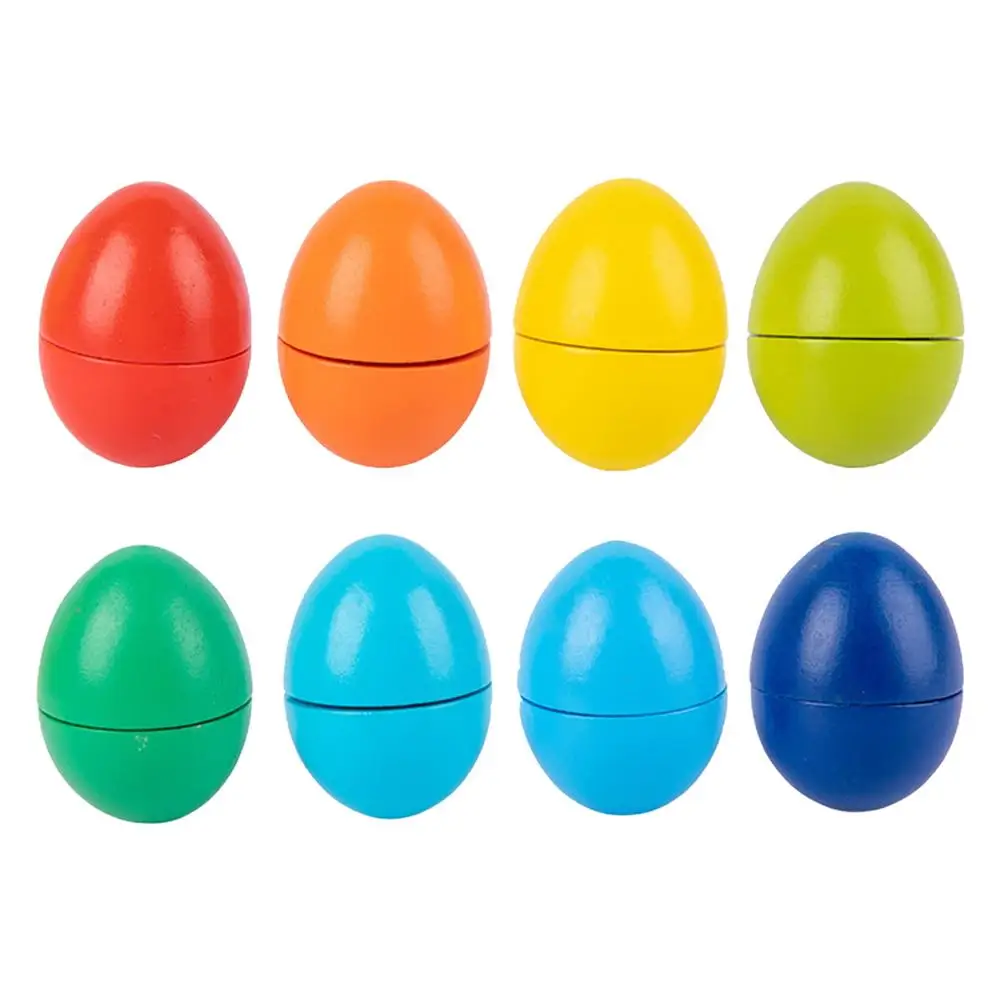 

8 PCS Matching Eggs Set Color Recognition Sorter For Boy And Girl Play Egg Shapes Puzzle Set For Easter Travel Game Early Learni