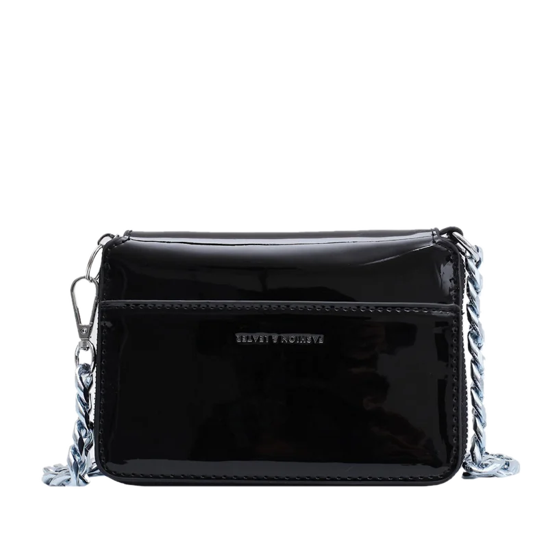 

Black Wallet Women Thick Chain Belt Shoulder Bags Mini Lipstick Pocket Fashion Crossbody Messenger Bags Women Handbag And Purse