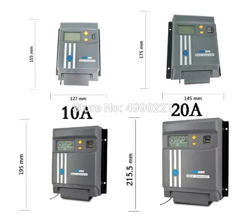 Контроллер Заряда Солнечной Батареи MPPT 10A/20A/30A/40A Автоматический Регулятор Для