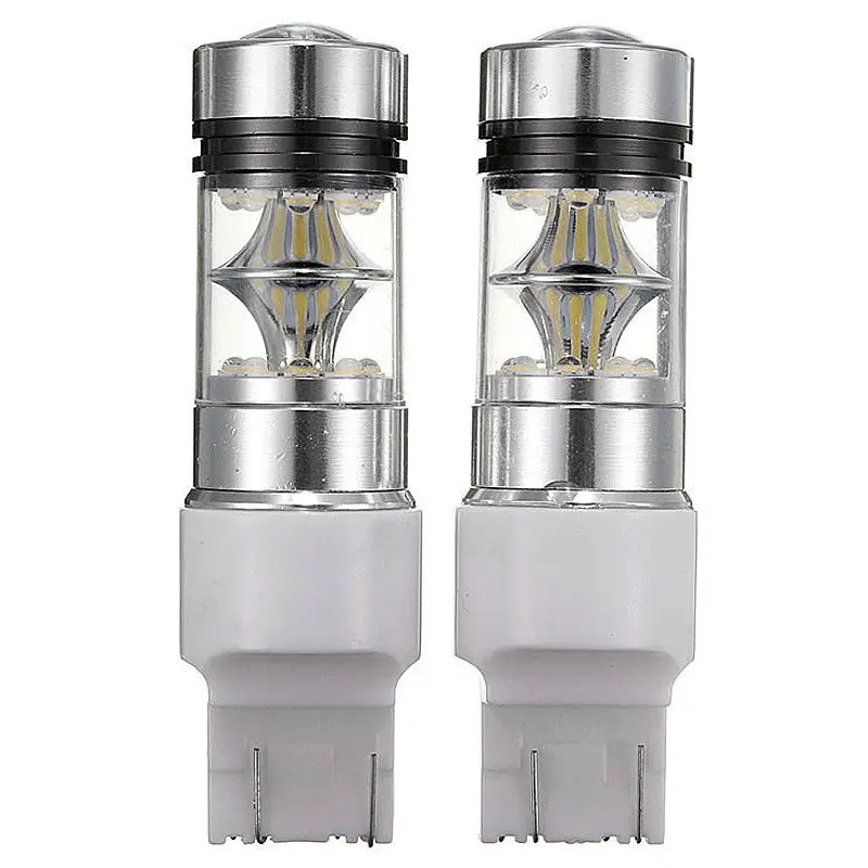 

2Pcs T20 7440 7443 100W 20SMD LED Car Brake Light Backup Reverse Bulb Lamp Set