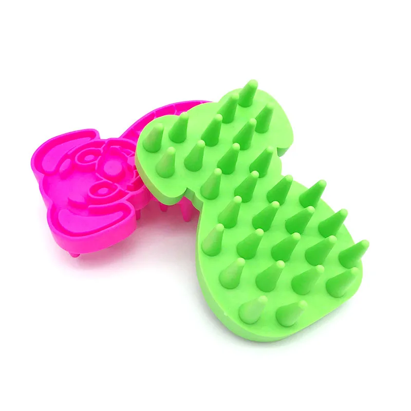 

Massage Bathing Soft Needle Comb Pet Dog Cat Brush Grooming Tool Rapid Clean Tool Silicone Brush Cat Comb for Grooming Cleaning