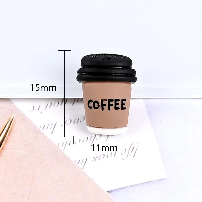 

Кофейные чашки с мультяшными животными, 10 шт., кабошон с плоским основанием из смолы, скрапбукинг, украшение для телефона, бижутерия «сделай сам», модные аксессуары для волос