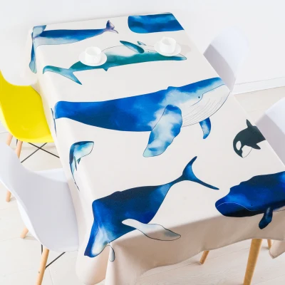 Средиземноморская скатерть с серой подошвой льняная полотенце толстая