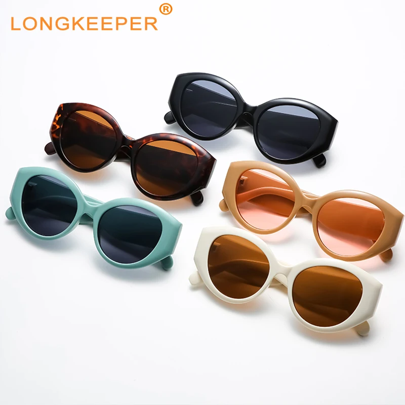 

Sexy Oval Sunglasses Unisex Sunglasses Women Men UV Protection Glasses Outdoor Driver Plastic Frame Brand Design lentes de sol
