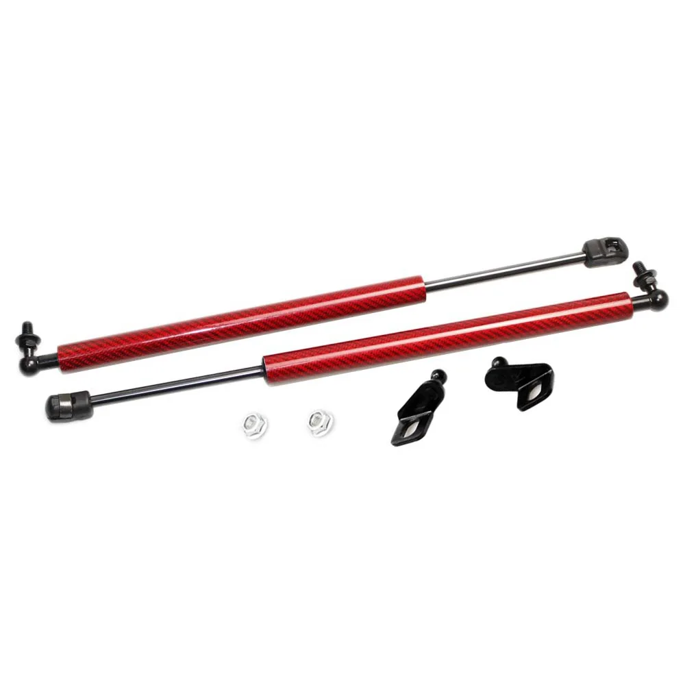 red carbon fiber Для MG ZS 2013- передний капот модифицирует газовые стойки из углеродного волокна Амортизатор подъемник поддерживает амортизатор - Цвет: red carbon fiber