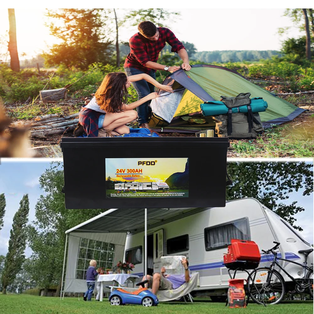 Литий-железо-фосфатный аккумулятор 24 В LiFePO4 с BMS 300 Ач для тележки гольфа EV RV