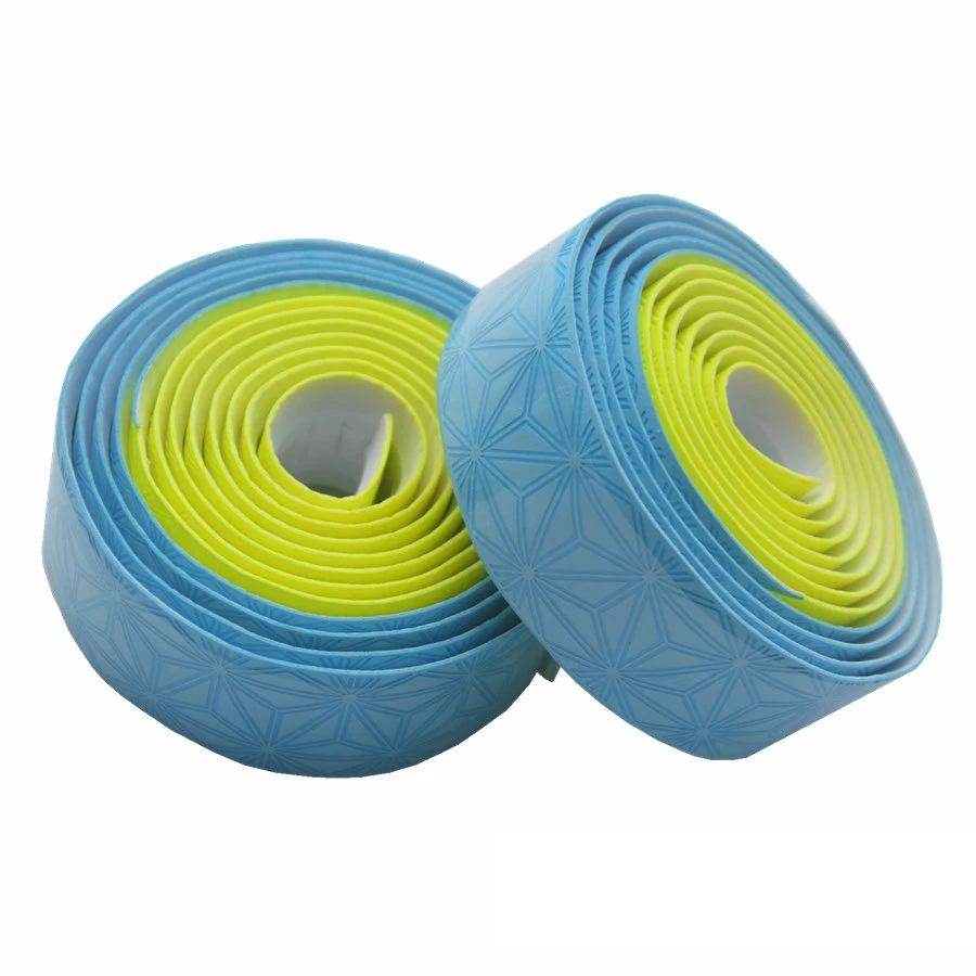 Blue Yellow CY020031 ленты на руль для шоссейного велосипеда, велосипедная лента, декоративно-упаковочная лента, противоскользящая велосипедная ручка, ручки, обертывания, Dead Fly, велосипедный ремень - Цвет: Blue Yellow