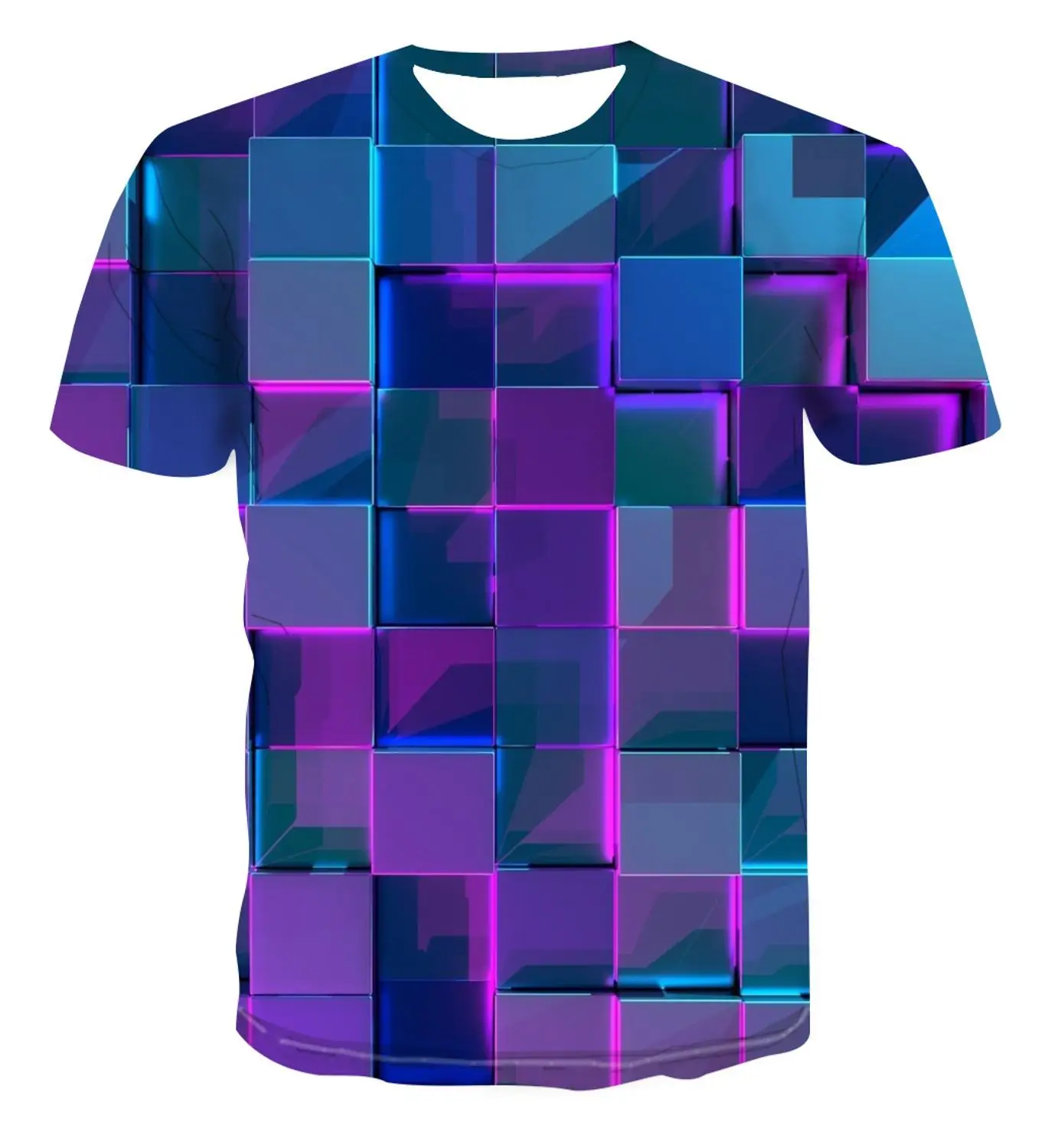 

2021 New Men's and Women's Breathable Comfortable T-shirt 3D Printed Summer Short Sleeve Round Neck Daily Casual T-shirt Funny