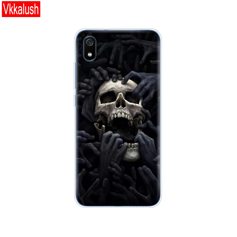 80282 Чехол для Xiaomi redmi 7a чехол s полная защита Мягкий ТПУ силиконовый чехол на заднюю панель для redmi 7 A бампер redmi 7a чехол для телефона с кошкой - Цвет: 80282