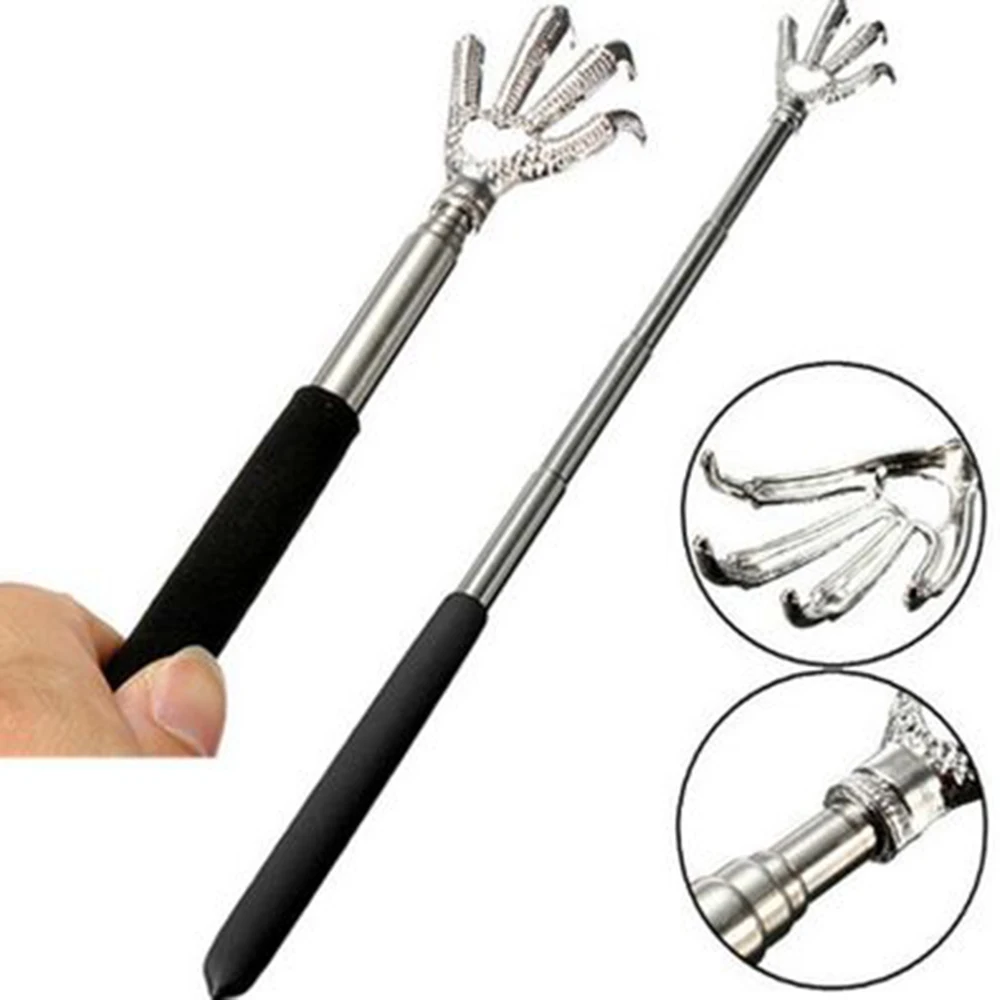 

High Quality Portable Black Convenient Claw Telescopic Back Scratcher For Massage 22-59cm