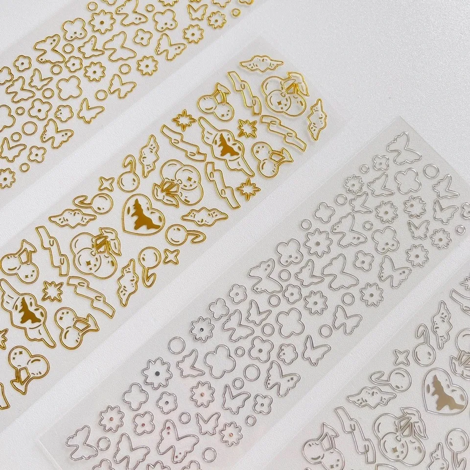 Наклейка с изображением бабочки цветка вишни любви креативная эстетика Сделай