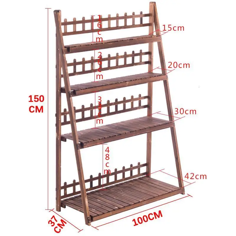 

Wood Terraza Macetas Balkon Escalera Estanteria Para Plantas Indoor Plant Pot Outdoor Dekoration Balcony Shelf Flower Stand