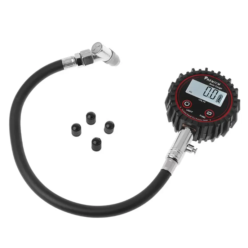 

LCD Display Digital Tire Air Pressure Gauge 200 PSI High Accuracy Barometers Monitoring Tools Tester for Car Motorcycle Bicycle