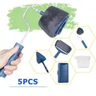 5 шт.компл. Многофункциональный валик для покраски профессиональный комплект угловая щетка для офиса Настенный декор искусственная краска набор с ручными инструментами ролики