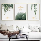 Картина на холсте, с изображением природы, ботанического настроения, с небольшими свежими зелеными растениями, Декоративные плакаты для спальни