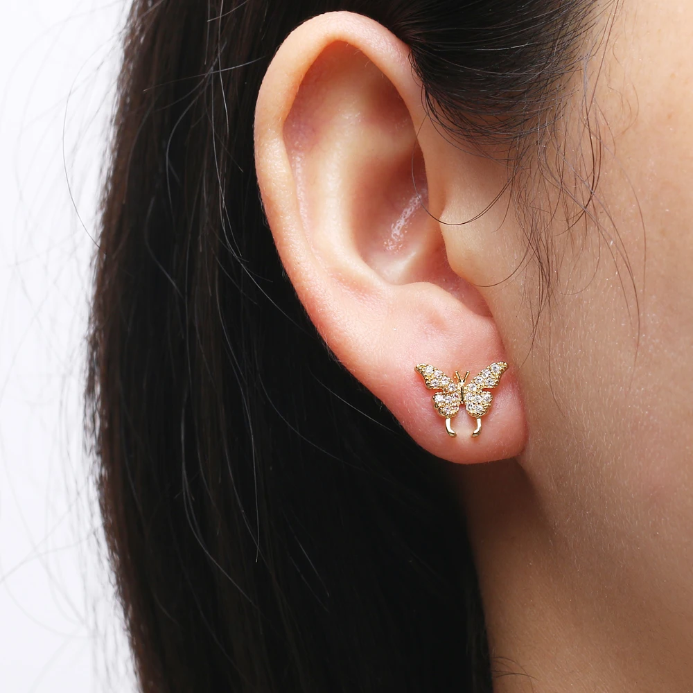 Emmaya новые модные украшения для женщин милые бабочки Моделирование AAA Цирконий