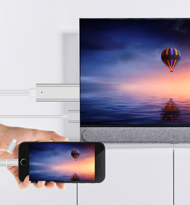 3 в 1 MHL кабель для iPhone HDMI для samsung телефон к проектору/ТВ 2 м MHL к HDMI кабель 1080P HD ТВ кабель адаптер для iPhone X