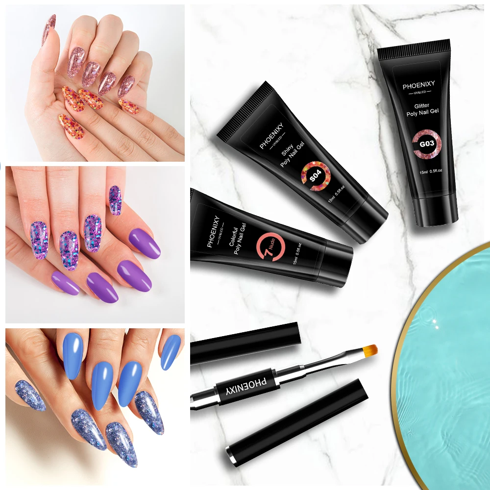 

Gel Nail Polish Set With Uv Lamp Professional Full Uv Gel Manicure Kit Acrylic Nails Complete Kit All For Nail Extension