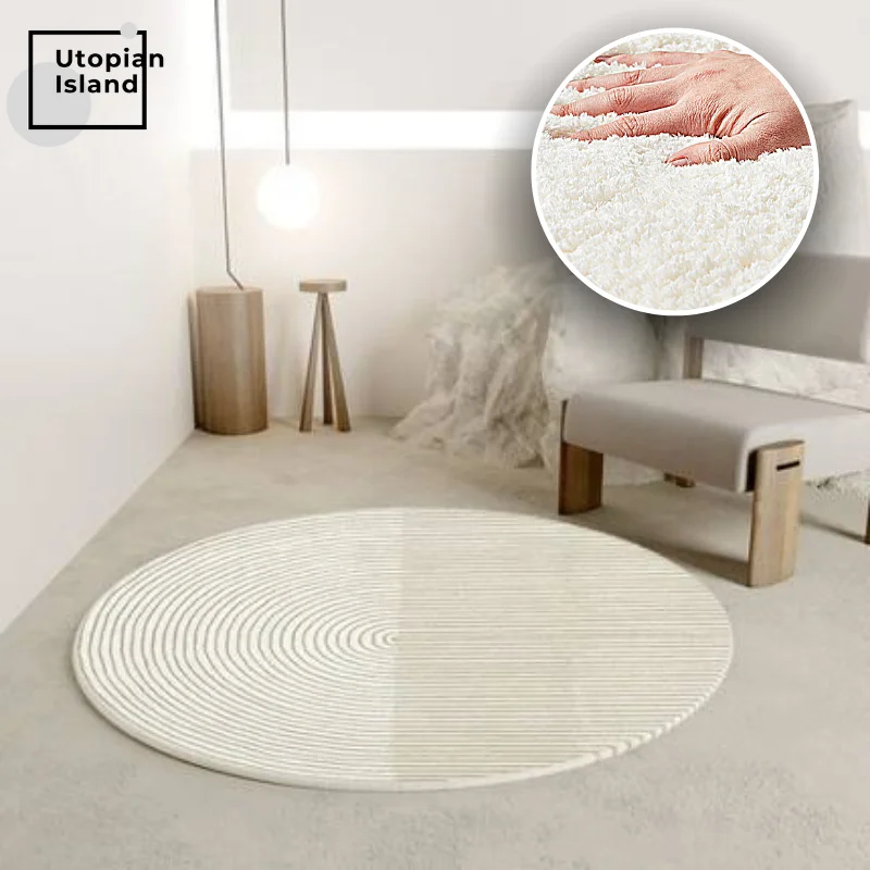 Ковер в скандинавском стиле современный круглый ковер Morandi для гостиной Пушистый
