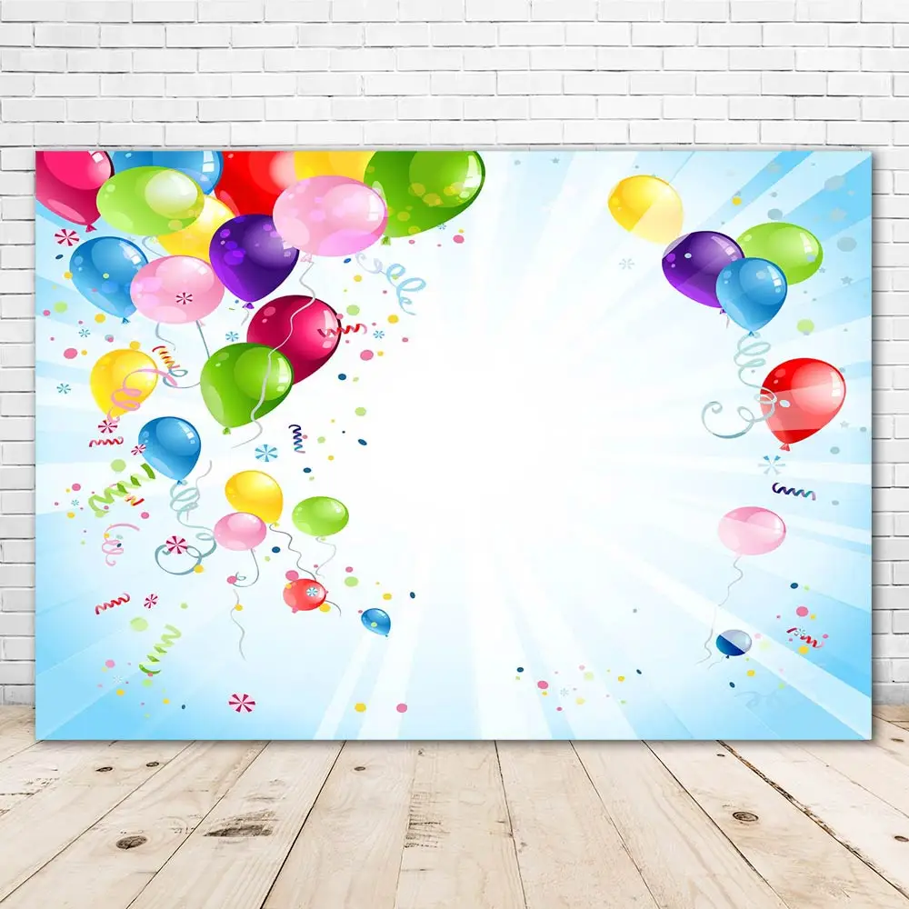 

Photography Background Birthday Party Colorful Balloon Backdrop Decor Photocall Backdrop Photo Studio