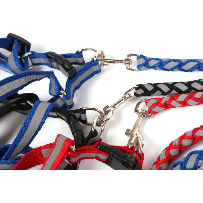 Поводок для питомцев набор поводков собак нейлоновый Светоотражающий