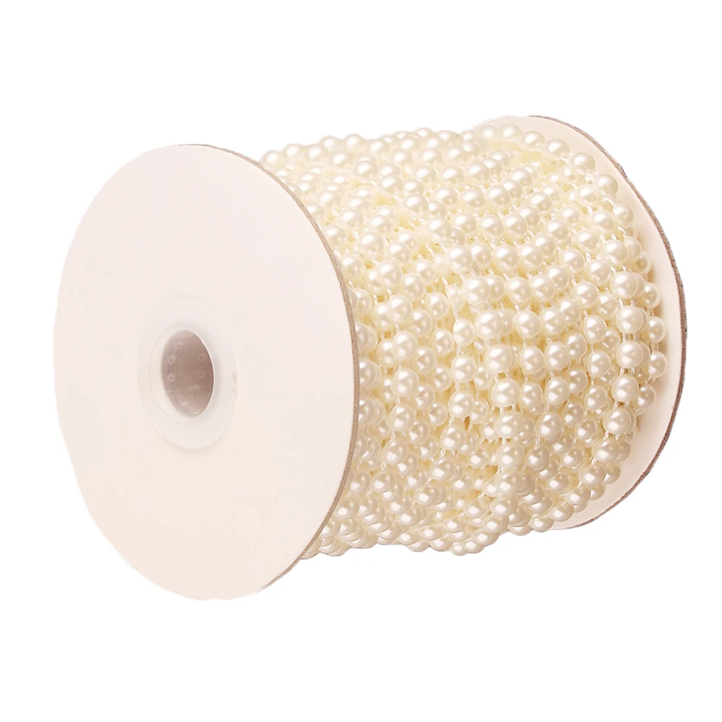 25 м в рулоне леска искусственные бусины цепочка гирлянда свадебные украшения